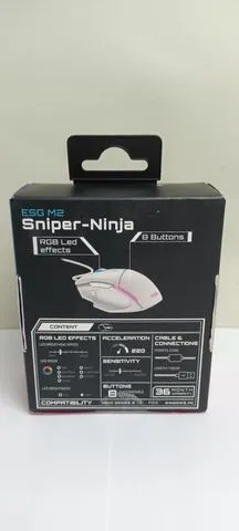 ESG M2 Sniper-Ninja Souris Gaming avec 8 boutons Led Rgb
