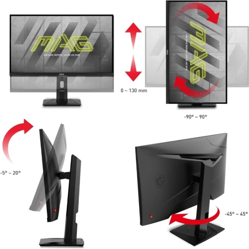 ÉCRAN MSI 274UPF - 27 INCH 4K UHD - ESPORTS GAMING - IPS - 144 HZ - 1MS - G-SYNC ADJUSTABLE / VESA