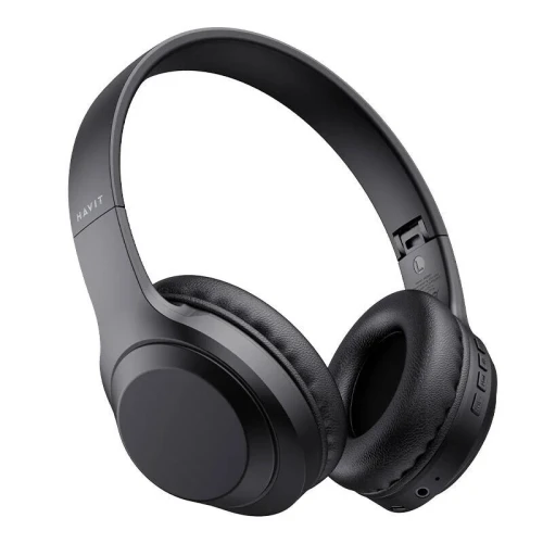 HAVIT H628BT - CASQUE BLUETOOTH SANS FIL - AUDIO STÉRÉO - MICRO INTÉGRÉ - PLIABLE - NOIR