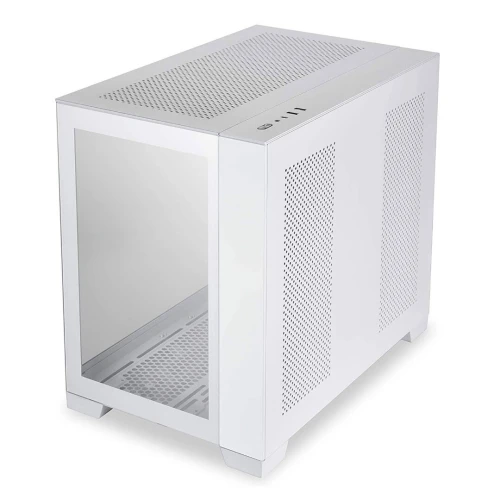 LIAN LI O11 DYNAMIC MINI - BOITIER MOYEN TOUR 360MM - ALUMINIUM - VERRE TREMPÉ - MESH - WHITE