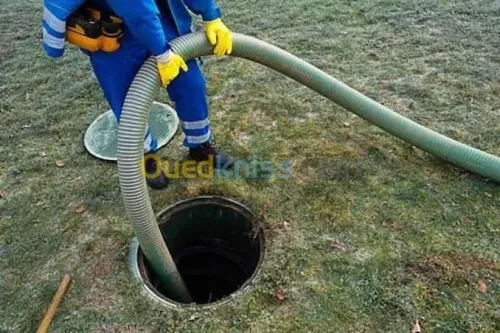 تنضيف جميع قنوات الصرف الصحي 