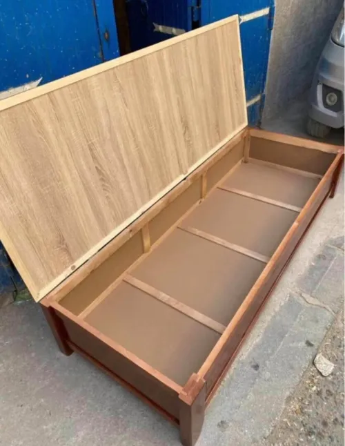 Canapé coffret solide bois rouge كنابي كوفري من الورشة