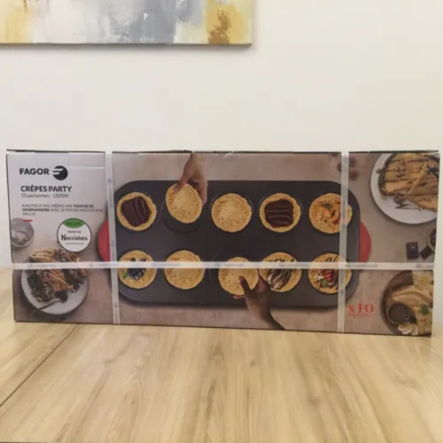 Crêpière électrique Crêpe Party FAGOR 10 personnes (1500 W) avec un pot de NOCCIOLATA GRATUIT