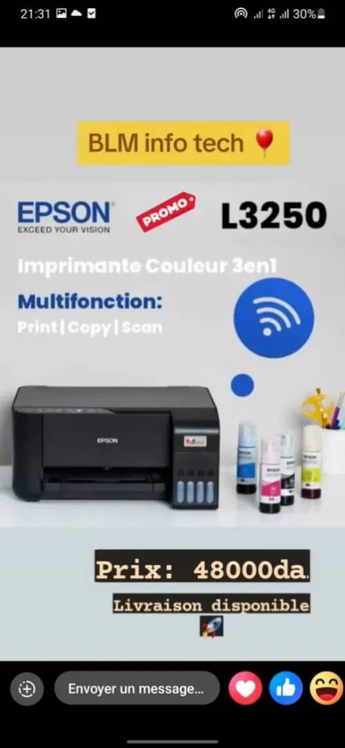 IMPRIMANTE EPSON L3250 WIFI
