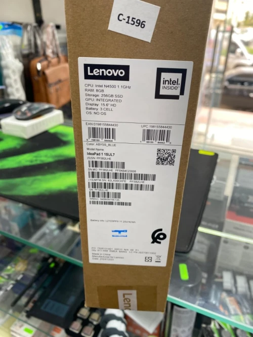 PC PORTABLE LENOVO N4500 8GB RAM 256SSD 15''