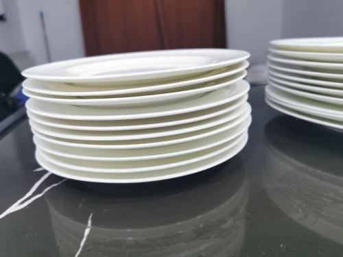 Assiettes blanches porcelaine Chine 