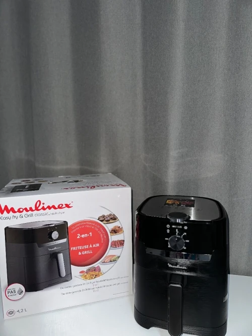 Moulinex Friteuse 2IN1 Easy Fry & Grill Digital XL 4.2L- Ez505810 - Noir