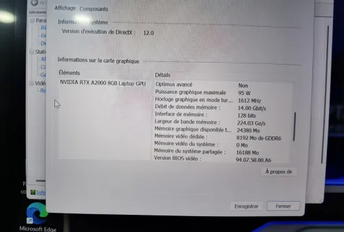 ASUS EXPERTBOOK B6 FLIP X360 I7 12850HX RTX A2000 8GB 32GB 1TERA