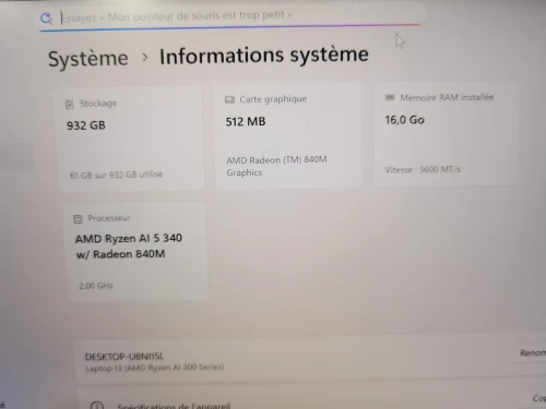 FRAMEWORK LAPTOP 13 RYZEN AI 5 340 16GB 1000GB RADEON 840M