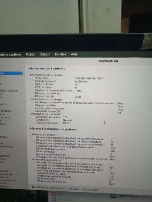 MacBook air m1 2020