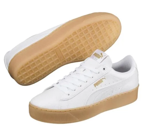 Puma Vikky Platform White Gum  