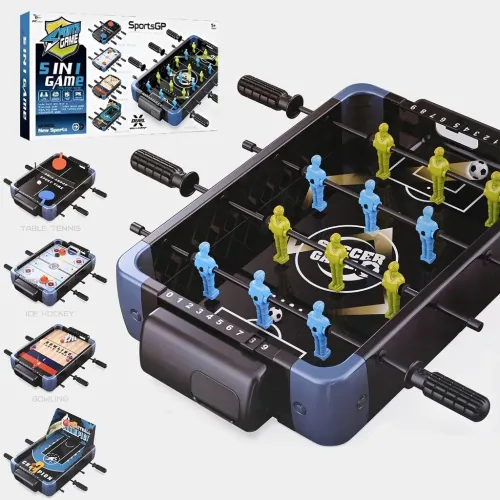 Jeux de table 5 en 1 Football, Hockey, Basketball, Tennis et Bowling