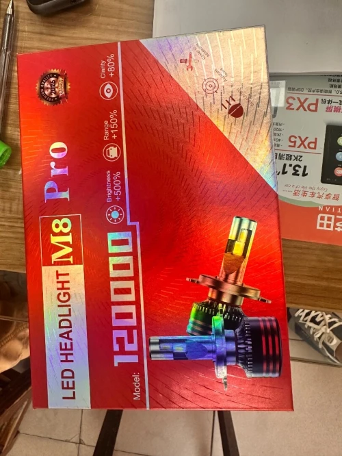 LED H4, H7, H11 مصابيح السيارات 120000 / M8 Original