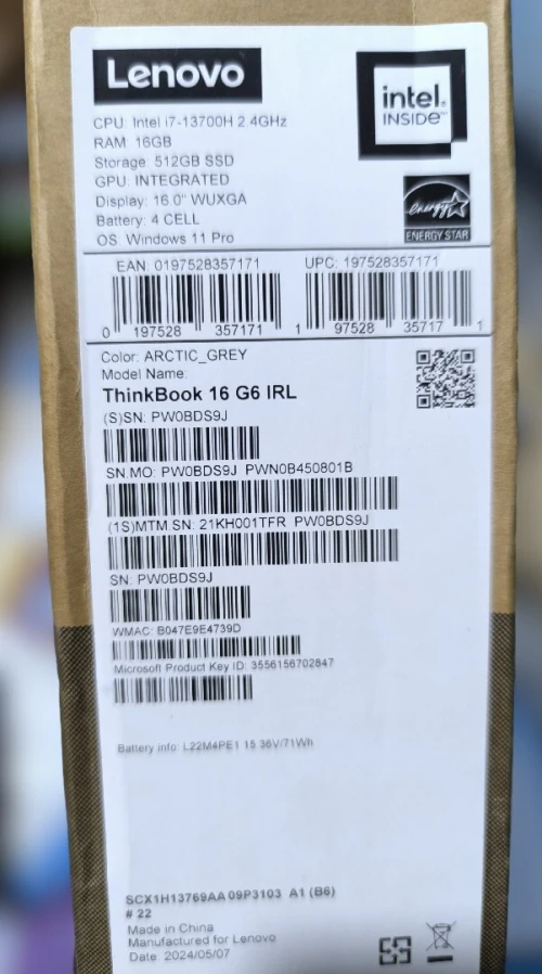 Lenovo pc portable