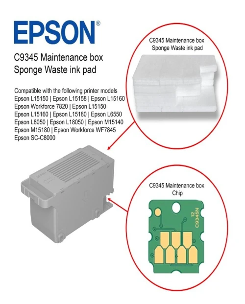Éponges & Puces T04D1-C9345 pour epson L4150,L6250,L14150,L15150