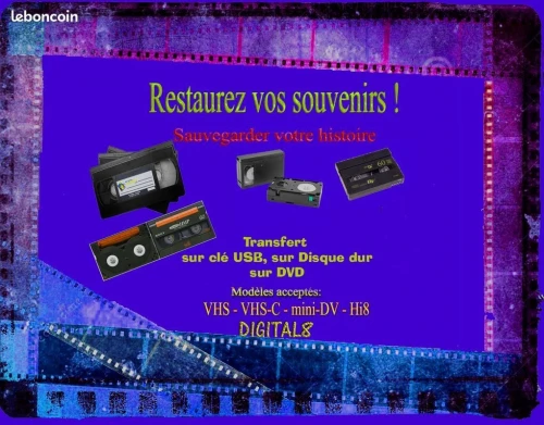 numérisation cassette vidéo et audio