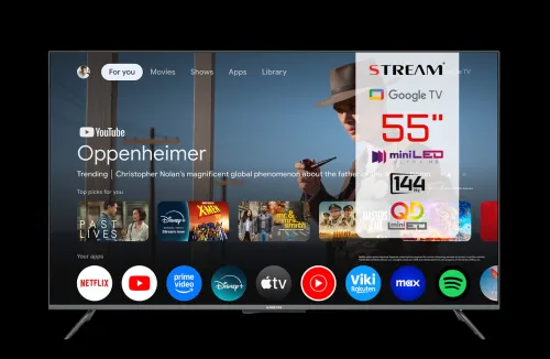 Télévision MiniLED STREAMSYSTEM pour Gamer 55" 4K 144Hz HDI 2.1 sous Grantie acheté Novembre 2024