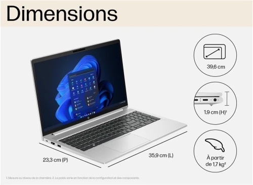 HP PROBOOK 450 G10 I5 13ème Génération 16G 512G ssd15.6'' FHD