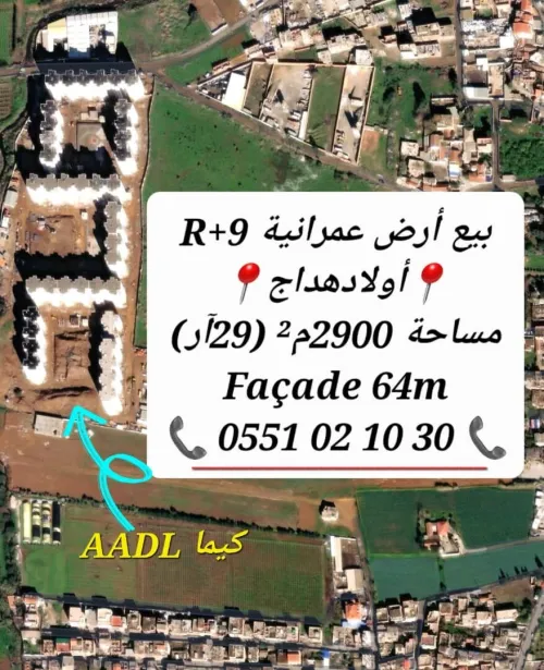 Vente Terrain Boumerdès Ouled hedadj
