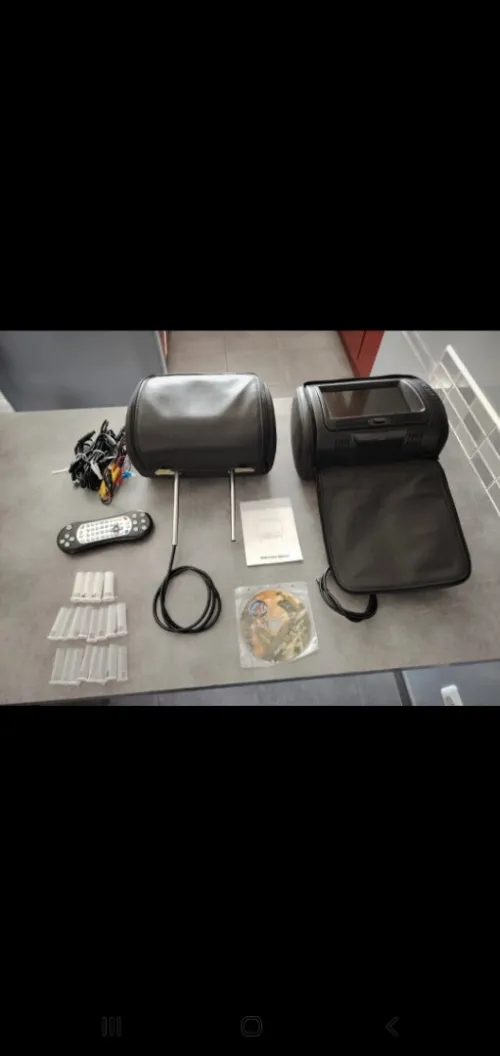 2 écrans dvd appui têtes usb universel neufs
