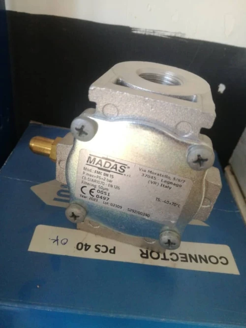 FILTRE DE GAZ MADAS pour "brûleurs, compteurs, chaudières, régulateurs de pression, etc"