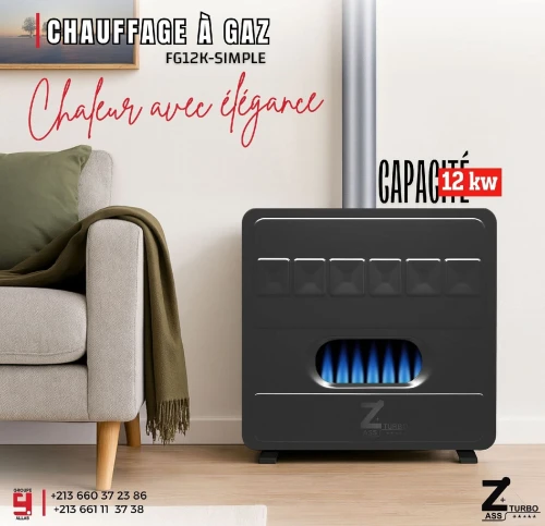 Chauffage a gaz zass turbo FG12k simple