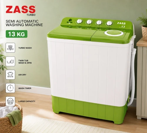 Machine a laver  semi automatique zass turbo 13kg