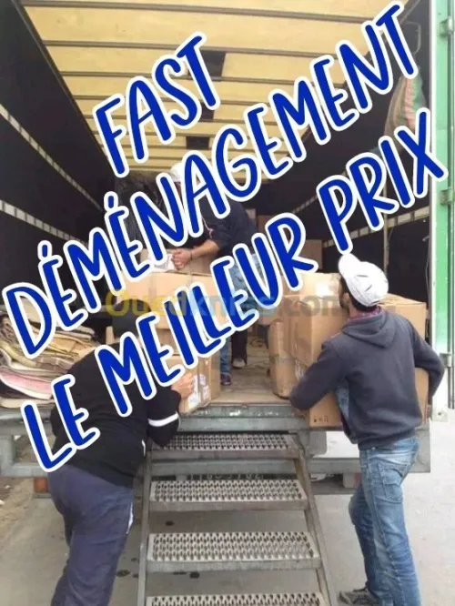 TRANSPORT DÉMÉNAGEMENT TOUT DESTINATIONS  نقل والترحيل الاثاث في كل الاتجاهات $