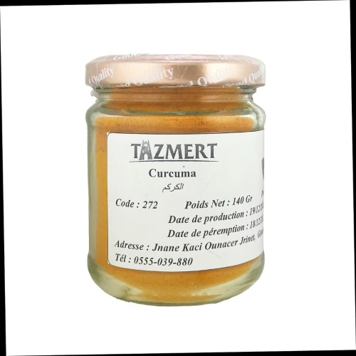 Curcuma moulu Fait Maison 100% Naturelle 140 gr.