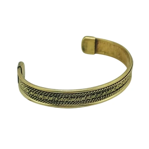 Bracelet Traditionnel 100% en Cuivre pour Adulte avec un diamètre de 7 cm 
