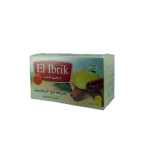 Tisane de Gingembre avec Cannelle en sachets infusions 25 sachets de 1.5g