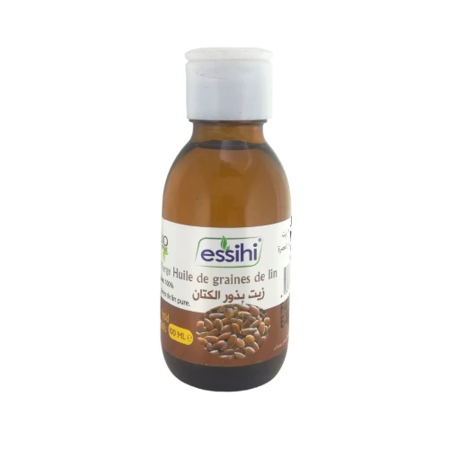 Huile de Grain de Lin Pressée à Froid Pure et 100% naturel Sans Additifs 100ml