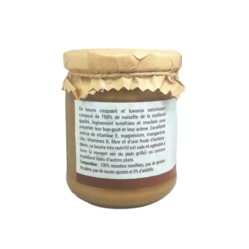 Beurre de Noisette 100% Naturel sans Additifs 200 Gr