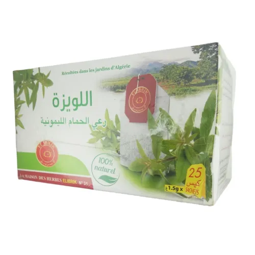 Tisane Verveine (Verveine Citronnelle) en Sachet d'Infusions 25 Sachets de 1.5g