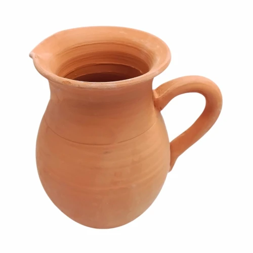 Cruche Saharienne en Terre Cuite - L'Art de la Fraîcheur Traditionnelle (1.5L) إبريق من الطين الصحراوي - فن النضارة التقليدية