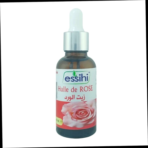 Extrait pure huile de Rose 30ml - Anti-Âge & Hydratation Intense pour un Teint Rayonnant