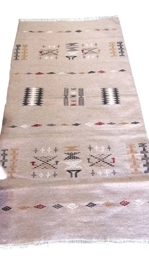 Tapis traditionnel parfait pour votre sol fait main par les gens de Ghardaïa 2 x 1 (m)