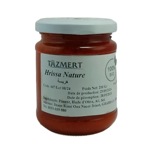 Hrissa harra 100% naturel et sans additifs 200 Gr