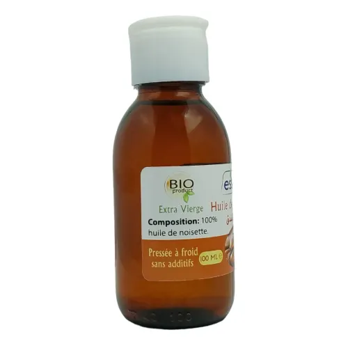 Huile de Noisette Pressée à Froid Pure et 100% naturel Sans Additifs 100ml