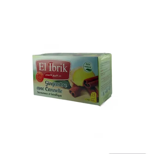 Tisane de Gingembre avec Cannelle en sachets infusions 25 sachets de 1.5g