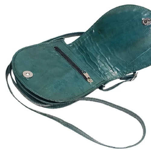 Sac épaule traditionnel fait main par des artisans de Tamanrasset 16*15.5*10 cm