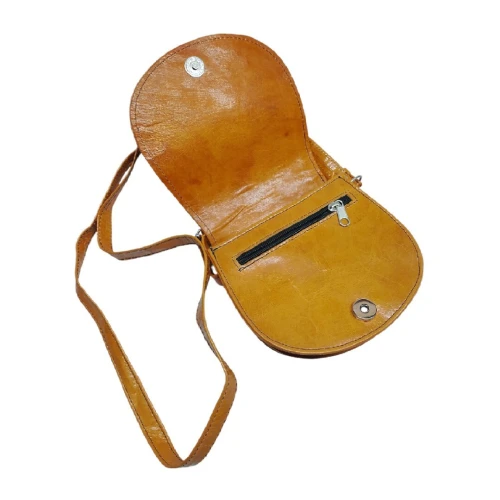 Sac épaule traditionnel fait main par des artisans de Tamanrasset 16*15*9 cm
