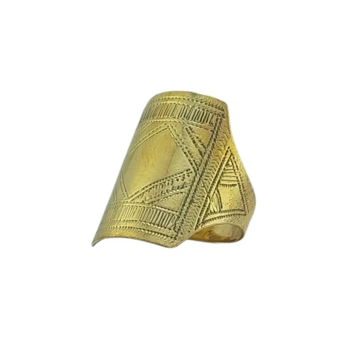 Bague touareg chevalière pour homme ou femme fabriquée à la main de diamètre 6.2 cm 