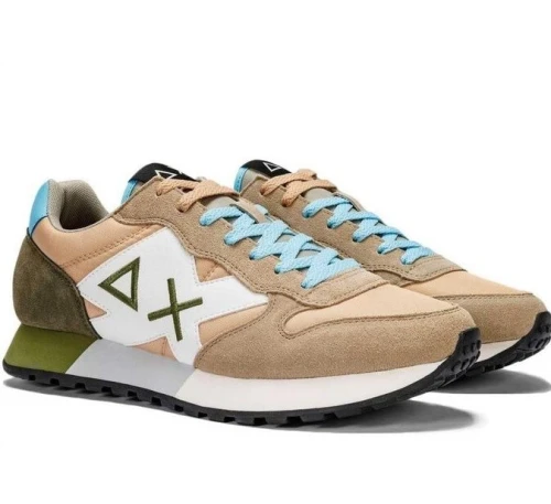 Basket Homme Sun 68 AX Cuir Véritable Tendance 2026 Original Bzf chaba w confortable باسكات قوة كوير