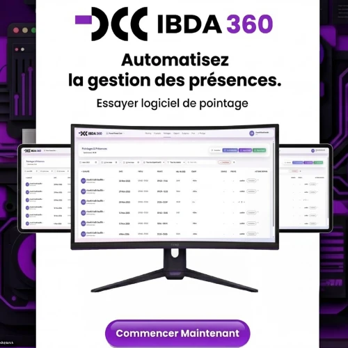 ibda360 logiciel de pointage +app mobile + app web
