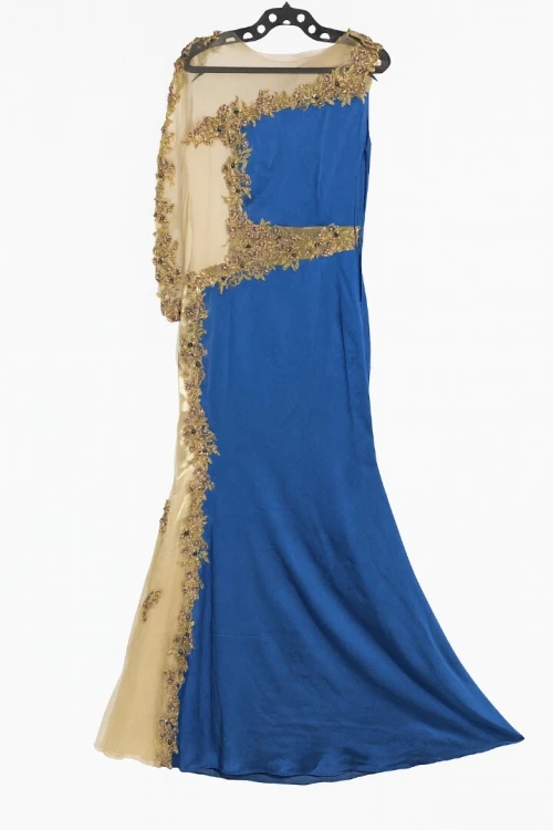 Robe soiree bleu roi