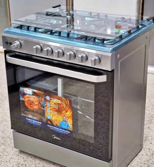 Cuisiniere Midea 5feux 80cm 90cm inox ventilé catalise