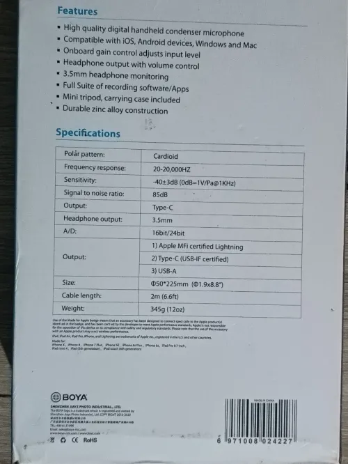 Boya BY-HM2 Microphone 
