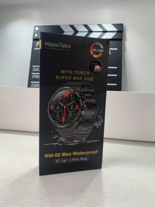 Smart Watch Haino Teko RW-60 MAX avec Lampe Torche et 3 Bracelets  ساعة ذكية أصلية