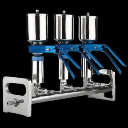 rampe de filtration sous vide à 3 et 6 poste avec entonnoir